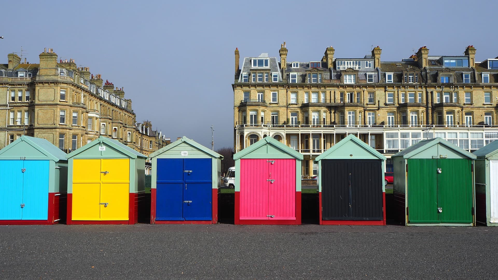 Brighton wooden huts